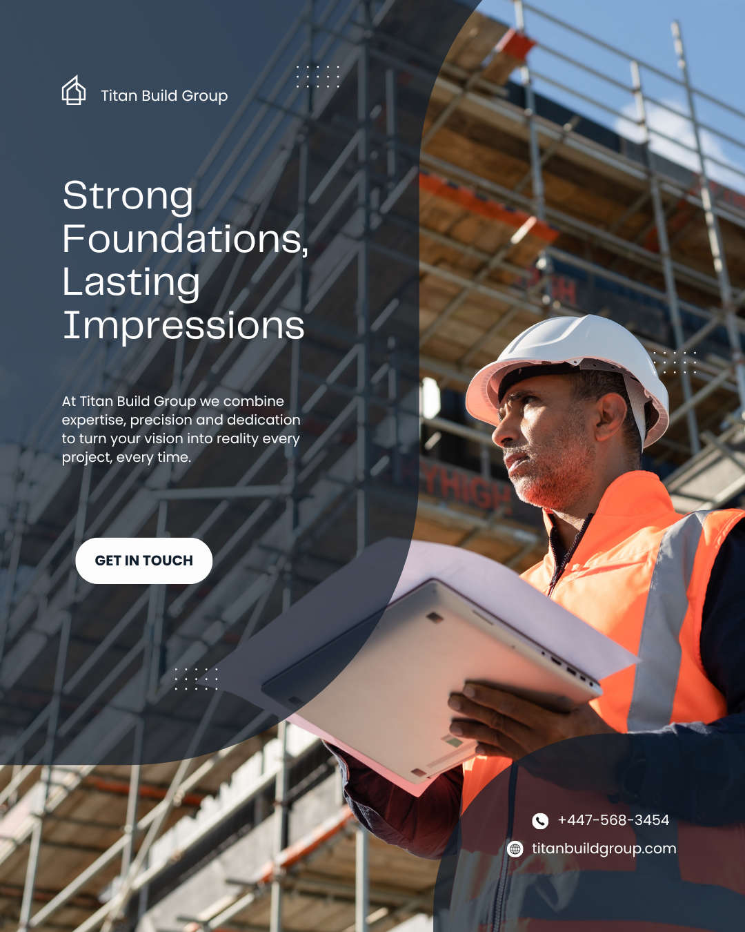 Construction social media post example